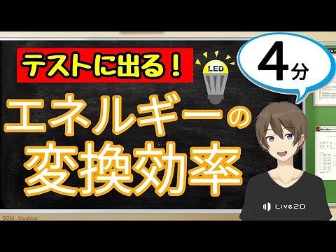 エネルギーの変換効率（運動とエネルギー）【中3理科わかりやすい授業動画】