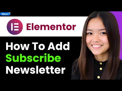 How To Add Subscribe Newsletter Form In Elementor 2026 (Step By Step)