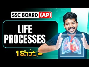 Life Processes in 1 Shot | Science in Telugu | Class 10 AP Board