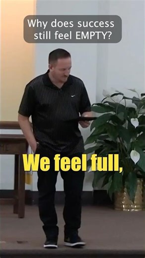 We feel full… but not fulfilled