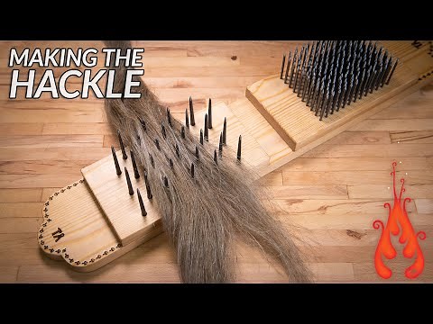 Making the hackle (Growing 1 m² of FLAX part 4)