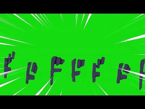 JoJo Rumble Text Greenscreen with sound effect