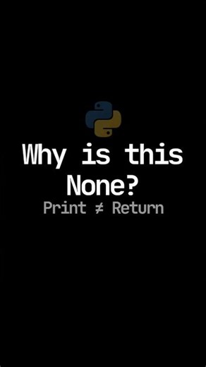 It printed, i trusted it, and python returned None.