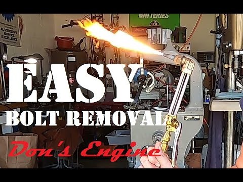 Easy Fast Broken Bolt Removal. Remove broken bolts using the bolt washing Torch method. Torch Skill