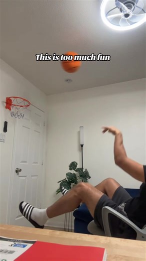 1v1 Indoor Basketball Challenge on Mini Hoop