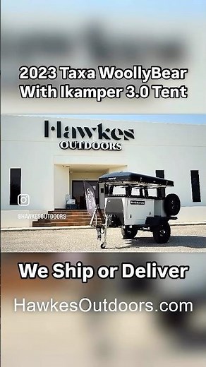 Pre Owned Taxa Woolly Bear Trailer With Ikamper Rooftop Tent For Sale At Hawkes Outdoors In Texas