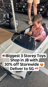 🇲🇾Prob JB biggest toys shop with extensive selections of ride-on cars!!! 😍😍 you can also find all kinds of toys here! From pets to driving 😍😍 can deliver to Singapore too! *30% off store wide now if you flash this video valid till 7 April!!· 🇲🇾应该是新山最大的玩具店，拥有丰富的儿童车选择！！！😍😍这里也有各种各样的玩具！从宠物到驾驶玩具应有尽有😍😍 也可送到新加坡！*显示这个视频有30%折扣到4月7日哦！•📍FT Toys Story Empire / 43-01, Jalan Bestari 1/5, Taman Nusa Bestari, 79150 Iskandar Puteri, Johor Bahru• #johorbahru #toyshop #toyshopjb #toycar #rideoncar #新山