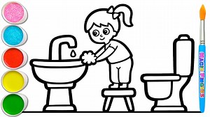 👉 youtube.com/@MagicFingersArt 👈 Hello! It's Sophia. Let's draw and paint HAND WASHING PICTURE together ❤️ Magic Fingers Art Copyright © Moondog Pictures. All Rights Reserved. | Magic Fingers Art