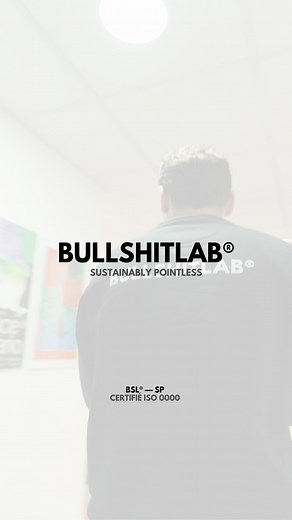 Le Mordor Corporate méritait son label… Voici BullshitLab®️ Sustainably Pointless BSL®️ — SP Un label qui ne promet rien. Et qui tient parole. Conçu pour ne rien changer. Produit avec un total manque de sens. Et certifié ISO 0000 Structurellement inutile, totalement indispensable. 🔗 Découvrez en avant première @bullshitlab_ by @leteletravailleur (bientôt disponible sur leteletravailleur.fr) #BullshitLab #SustainablyPointless #leteletravailleur #soon | Letélétravailleur