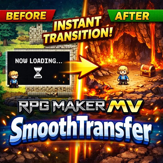 Smooth Transfer | RPG Maker MZ Plugin by DRAGGONE STUDIO
