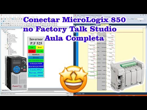 Revelado como configurar Micrologix 850 no FactoryTalk junto com o Power Flex 525