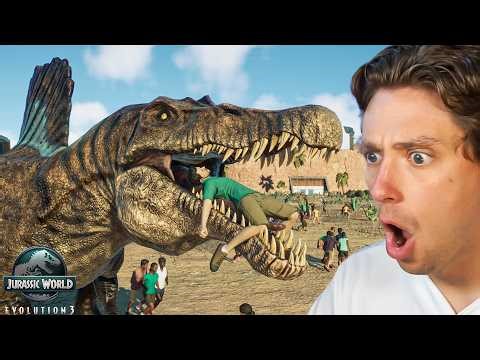 Playing as Spinosaurus Rebirth in Jurassic World Evolution 2