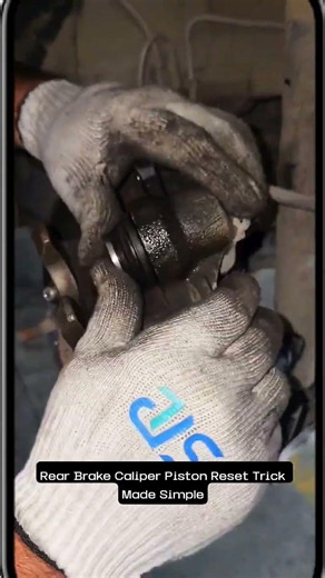 Rear Brake Caliper Piston Reset Trick Made Simple #tips #shorts #mechanic