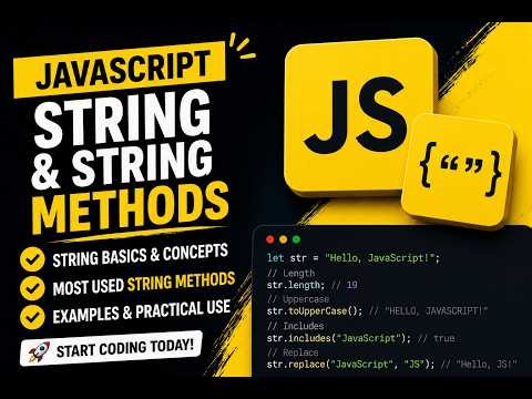 Day 6 Playwright + JS Playwright with JavaScript | JS String and String Methods