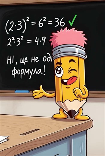 Не роби цього зі степенями! ТОП‑3 фейли #алгебра #school #maths #математика #study #7классалгебра