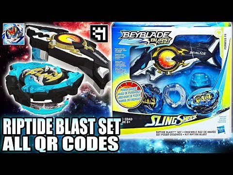 QR CODES RIPTIDE BLAST SET ALL FORNEUS BEYBLADE BURST TURBO