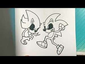 How to Draw SONIC.EXE vs SHADOW.EXE vs TALS.EXE