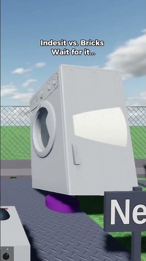 INDESIT WASHER DESTRUCTION part 2 Unbalanced Spin Roblox #shortsvideo #shorts #roblox #laundry