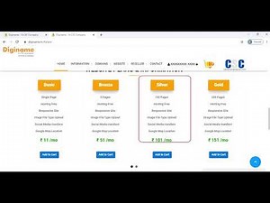 Diginame - Website Plans