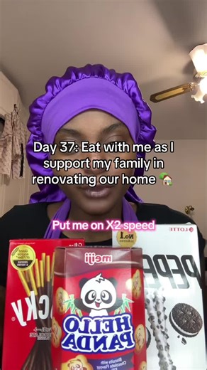 Day 37: Eat with me as I post to support my family in our home renovation journey 🏡. I love snacks from all over the world 🌍 - I'm trying different types of chocolate snacks from my local Asian store!!! Your support and engagement is very much appreciated #eatwithme #mukbang #contentcreator #blowthisuptiktok #asmr