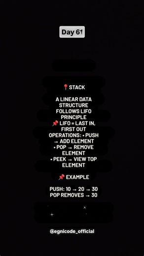 DAY 67 — DSA Basics 👉 “Last In, First Out — do you know this rule?”#ai #coding #allcodes #youcode