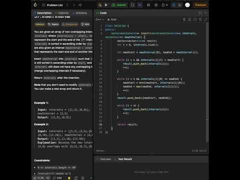 LeetCode 面試必考｜Insert Interval｜一次線性掃描就能穩定合併的工程級解法（C++11）