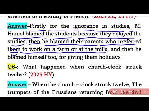 The last lesson class 12 short questions and answers