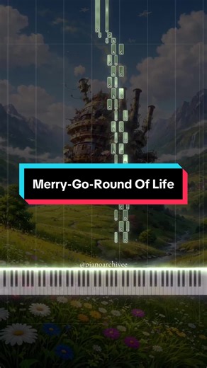 Merry-Go-Round of Life Piano Tutorial
