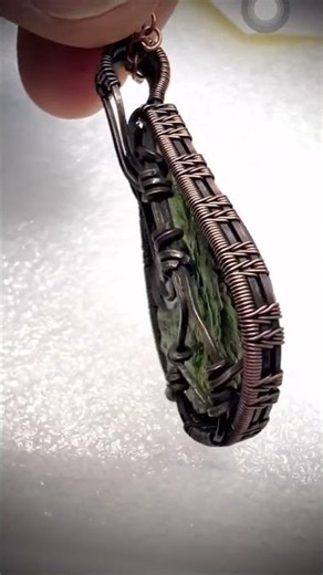 3.45g Marouskovo Pole Moldavite Copper Pendant with Moonstone