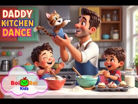 “Daddy Kitchen Dance Song | Kids Dance & Fun Cooking Rhyme | Baby Dance Poem”