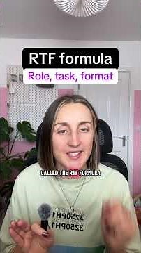 How to Brief AI Like a Team Member | The RTF Formula for Better Prompts