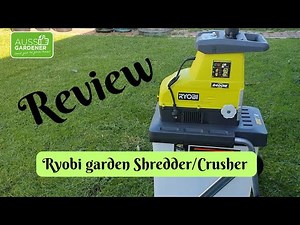 Make your own mulch at home.🎈 Review of my Ryobi crusher shredder.