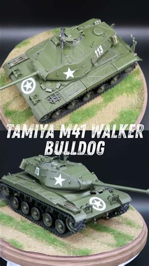 This Classic Tamiya M41 Walker Bulldog Tank Looks AMAZING Finished #tamiya #scalemodel #modelkit