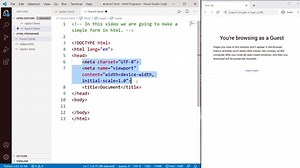 HTML -  Create a simple form in HTML
