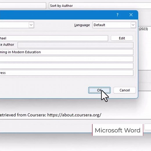 Microsoft Word Adding Citations & References
