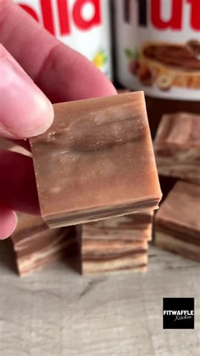 How to make a 3-Ingredient Nutella Fudge! tutorial Shorts