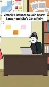 Veronika Refuses to Join Secret Santa—and She's Got a Point. #therealveronika #animation #animationmedia #shortsreels #funnyvideo #comedy #reels #AnimationVideos #animationart #skitscomedy #secretsantagift #secretsanta | Animation Media