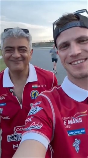 A smile that inspires, a stride that motivates.#ajithkumar #ajith #formula1 #thalafanscelebration