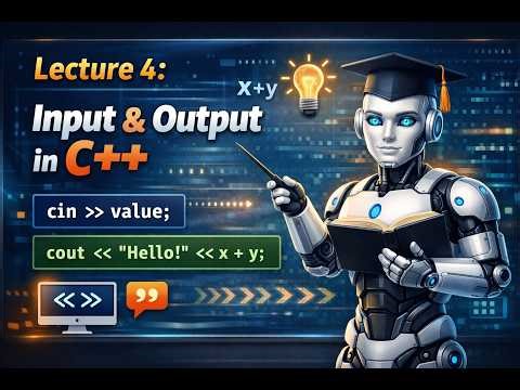 C++ Basics Lecture 4 | How cin and cout Work (Easy Explanation)