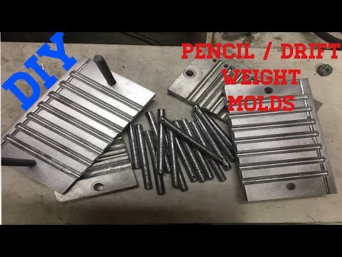 HOW TO MAKE PENCIL / DRIFTING WEIGHT MOLD FROM SCRAP !!!!!!!