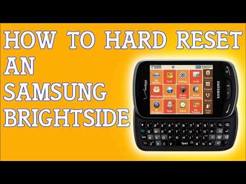How To Reset Samsung Brightside Back To Factory Default