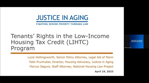 Free Webinar: Tenants’ Rights in the California Low-Income Housing Tax Credit (LIHTC) Program