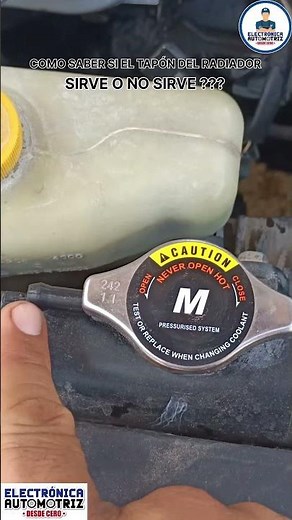 COMO PROBAR EL TAPÓN DEL RADIADOR #electronicaautomotriz #automobile #electricidadautomotriz