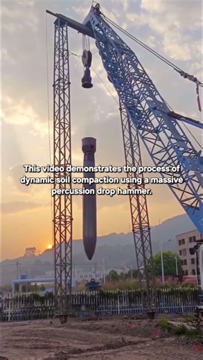 Heavy-Duty Dynamic Compaction: Power of the Giant Drop Hammer 🏗️💥