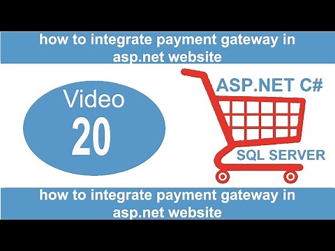 how to integrate payment gateway in asp.net website