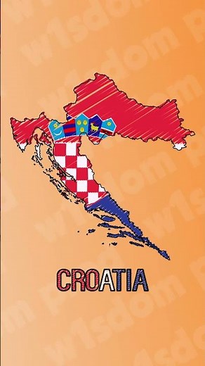 Hand-Drawn Croatia Map Animation | Sketch-Style with Flag