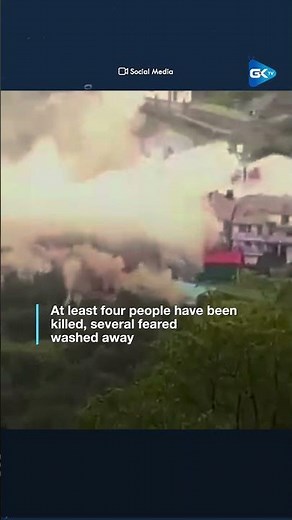 Shocking close up video shows destruction caused by cloudburst in Uttarkashi's Dharali village