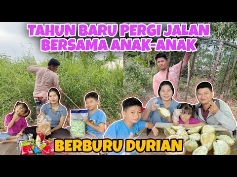TAHUN BARU AJAK ANAK-ANAK BELANJA, LANJUT BERSIHKAN PARIT DAN PASANG BUBU IKAN