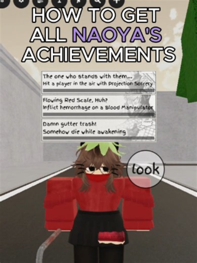 How to get all naoya's achievements 👊💨 | naoya zenin