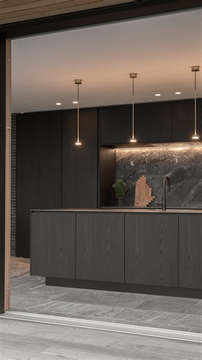 Glimpses from our latest lighting project for a private client For the general lighting, we selected a solution with recessed and semi-recessed spots from @wearedeltalight creating a beautifully varied light throughout the villa, with particular emphasis on the raw stone walls In the kitchen, elegant Softspot pendants in brushed brass from @giopatocoombes complement the lighting above the kitchen island while also providing functional task lighting The bathrooms feature Alabaster pendants from @